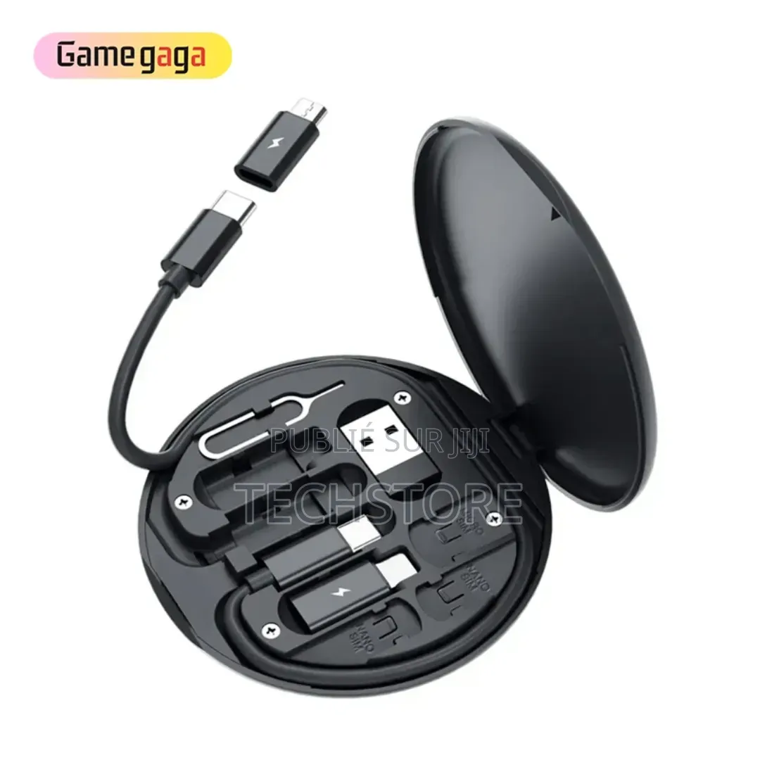 Kit Chargeur Tout en Un Avec Rangement Sim Et Support Téléphone