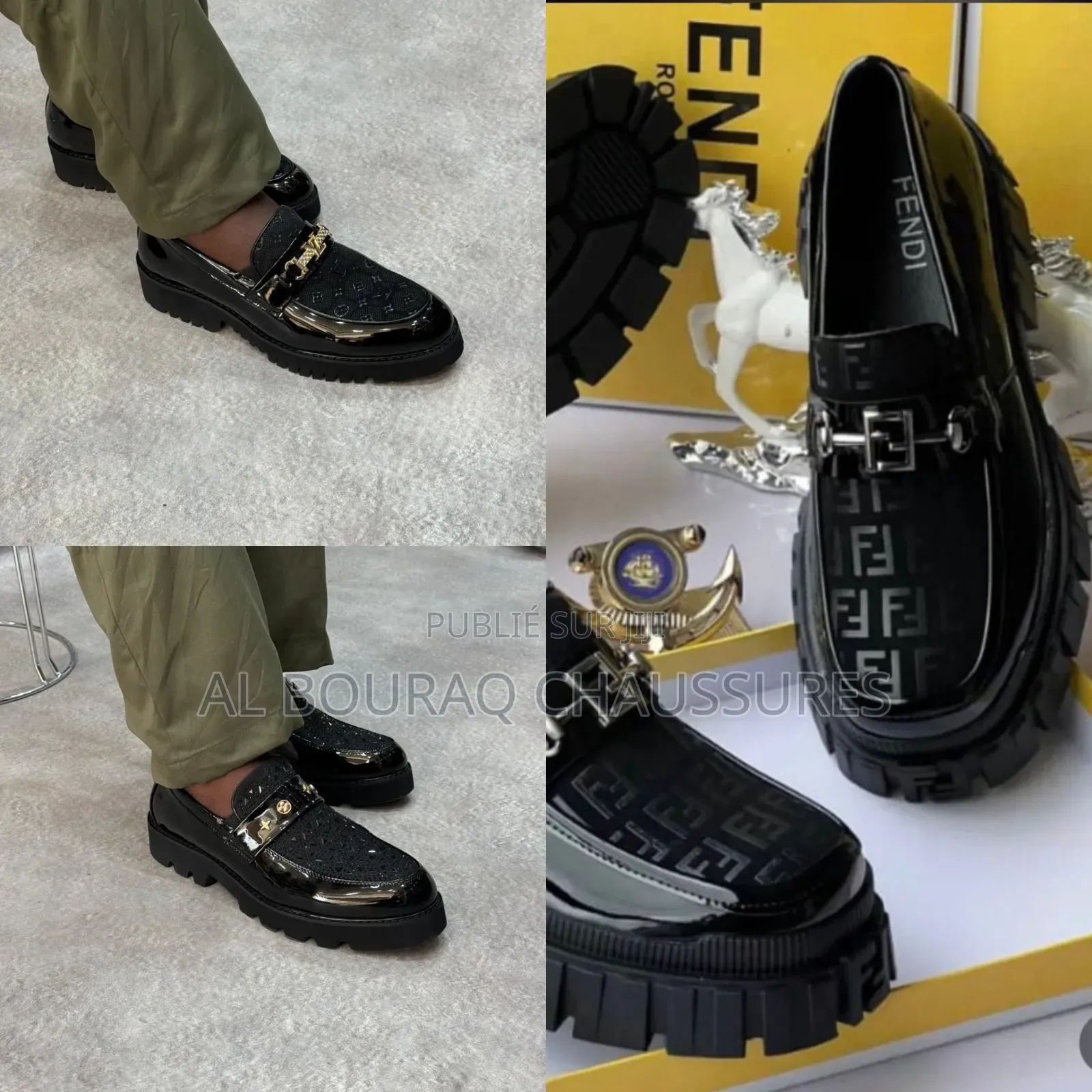 Mocassins De Luxe en Cuir Verni - Qualité Premium