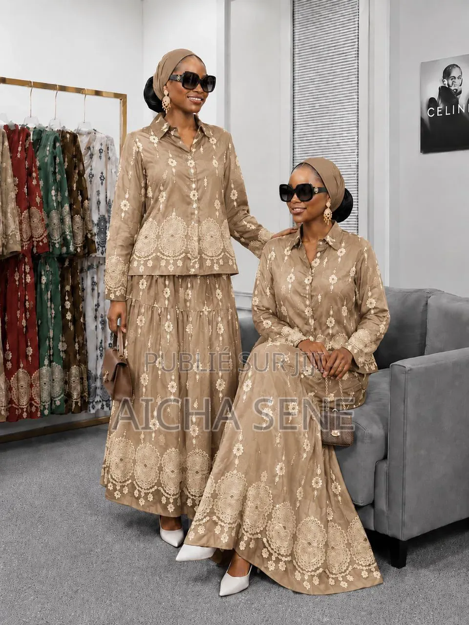 Ensemble Chic Avec Jupe Longue