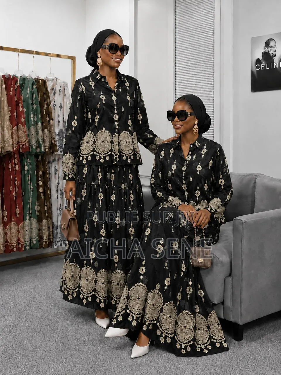 Ensemble Chic Avec Jupe Longue