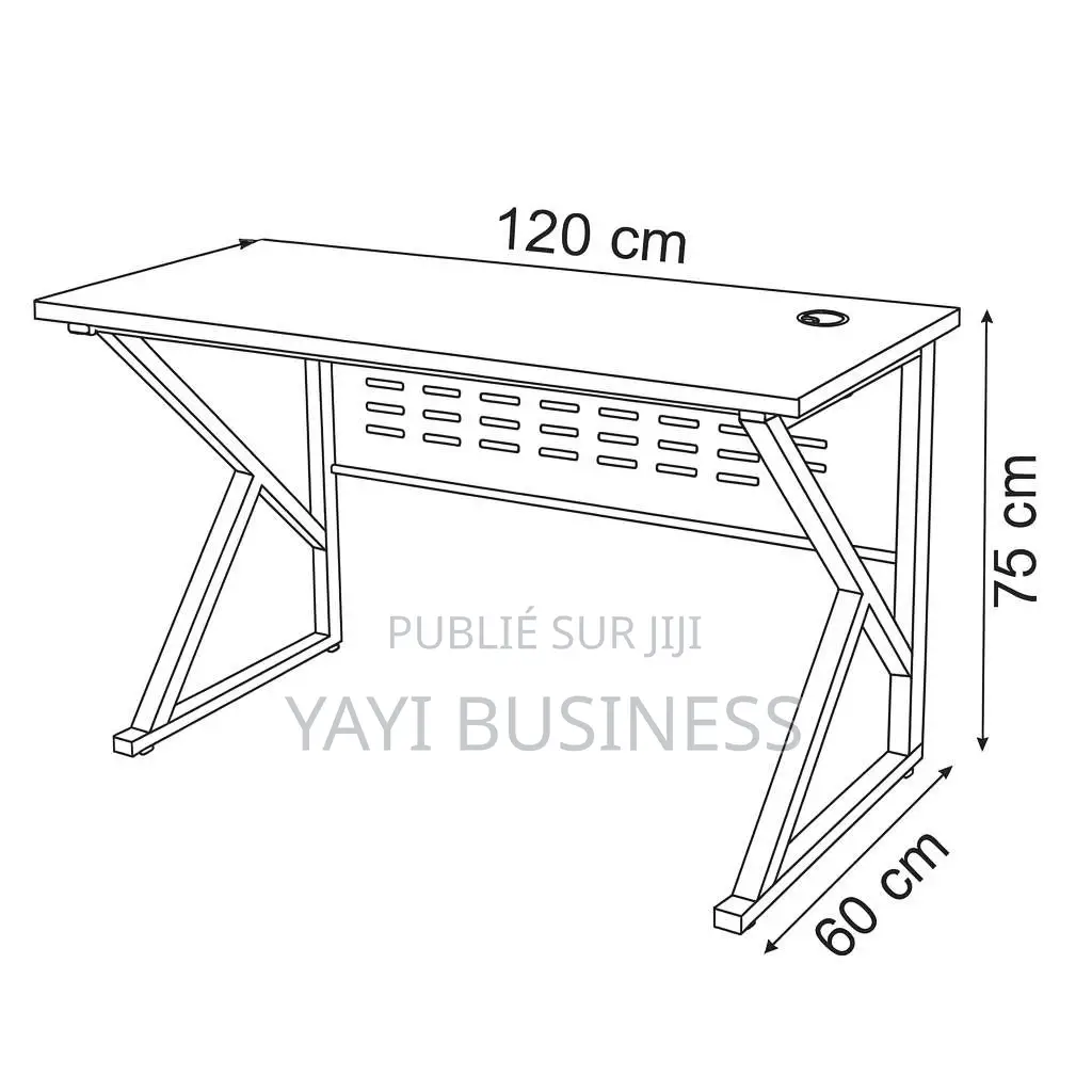 Table Bureau Gamer 120x60x75 Cm