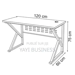 Table Bureau Gamer 120x60x75 Cm