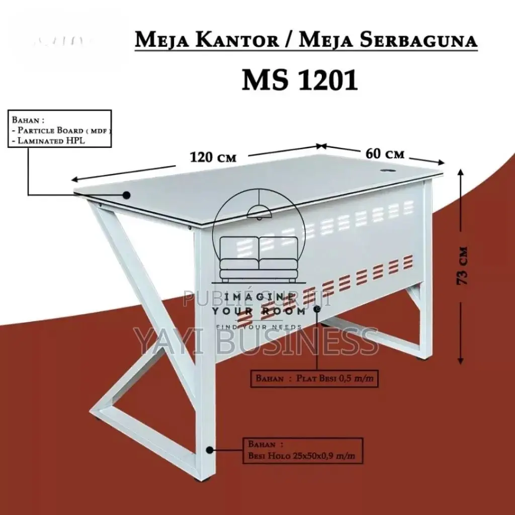 Table Bureau Gamer 120x60x75 Cm
