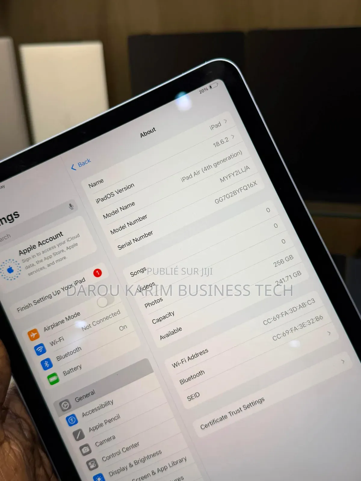 Nouveau Apple iPad Air (2020) Wi-Fi 256 GB Autre