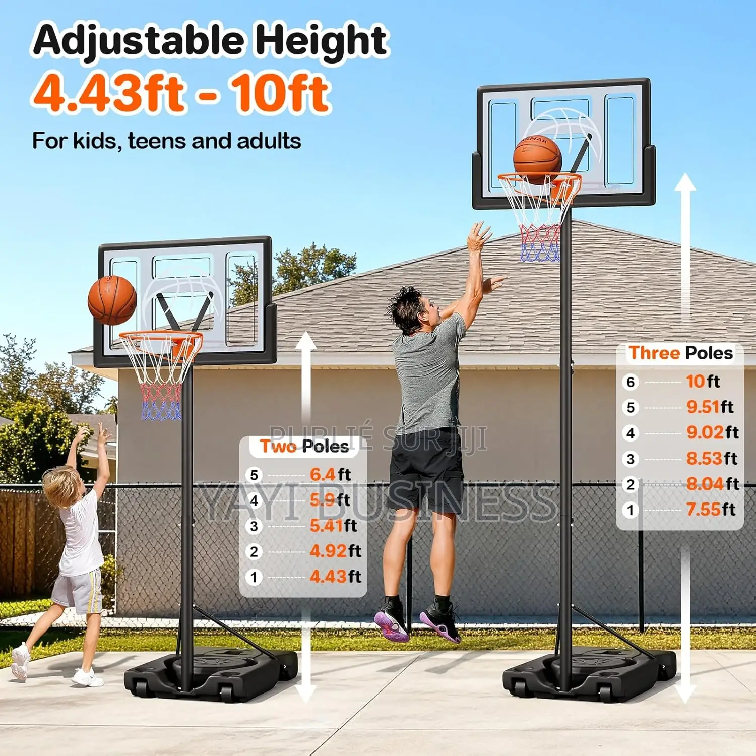 Panier De Basket-Ball Sur Pied