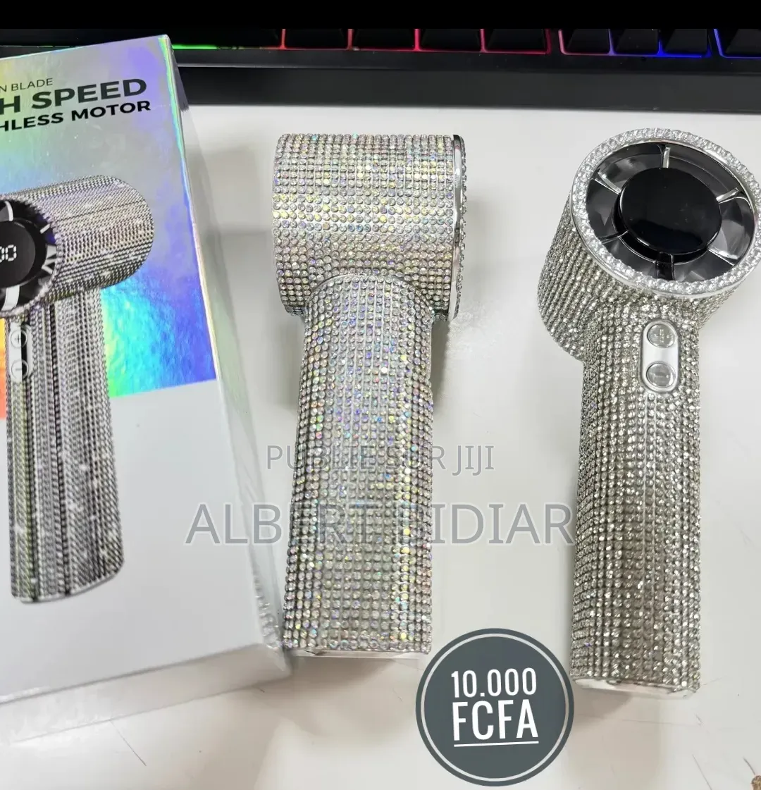 Mini Ventilateur Portable Style Diamant Brillant