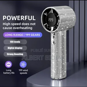 Mini Ventilateur Portable Style Diamant Brillant