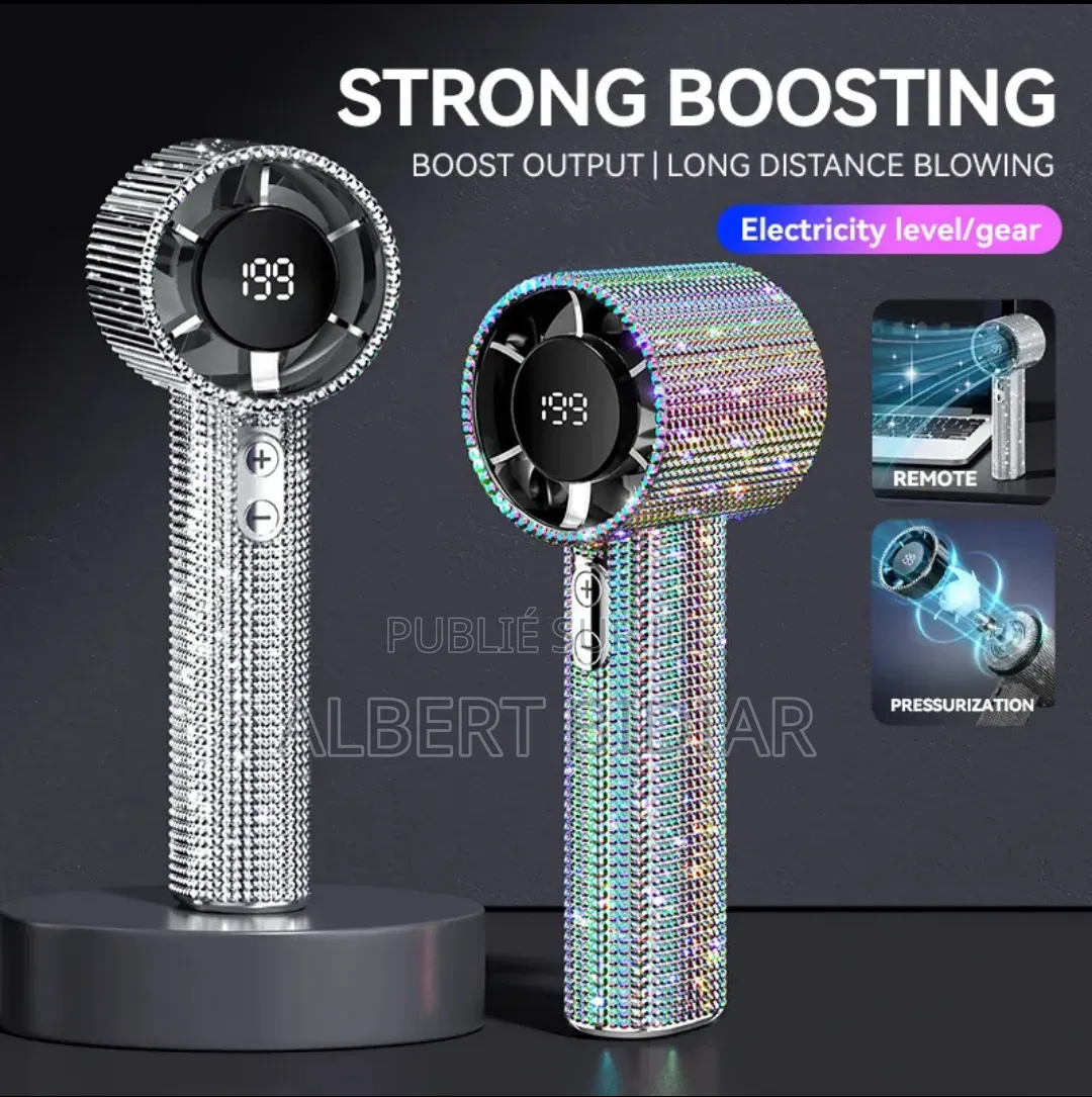 Mini Ventilateur Portable Style Diamant Brillant