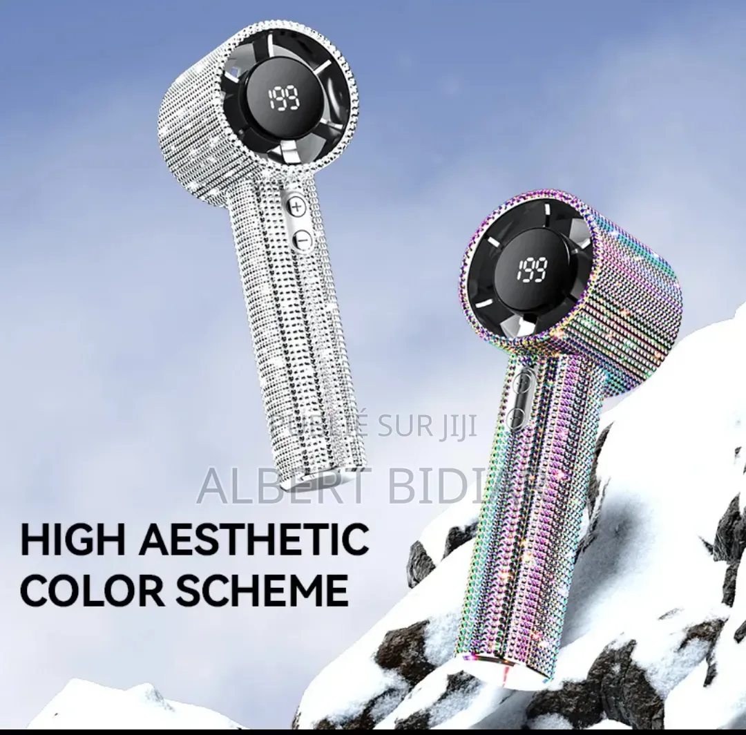 Mini Ventilateur Portable Style Diamant Brillant