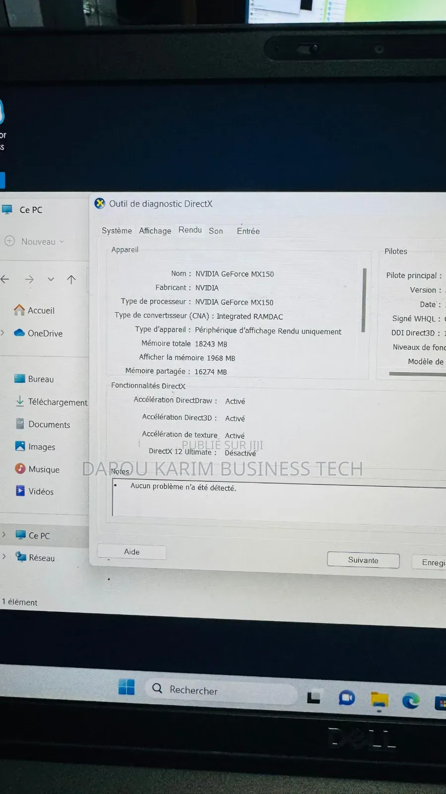 Nouveau Dell Latitude 5501 32GB Intel Core i7 SSD 512GB