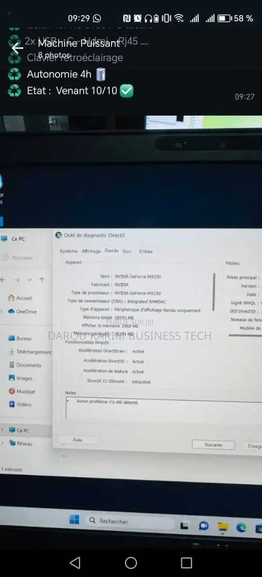 Nouveau Dell Latitude 5501 32GB Intel Core i7 SSD 512GB