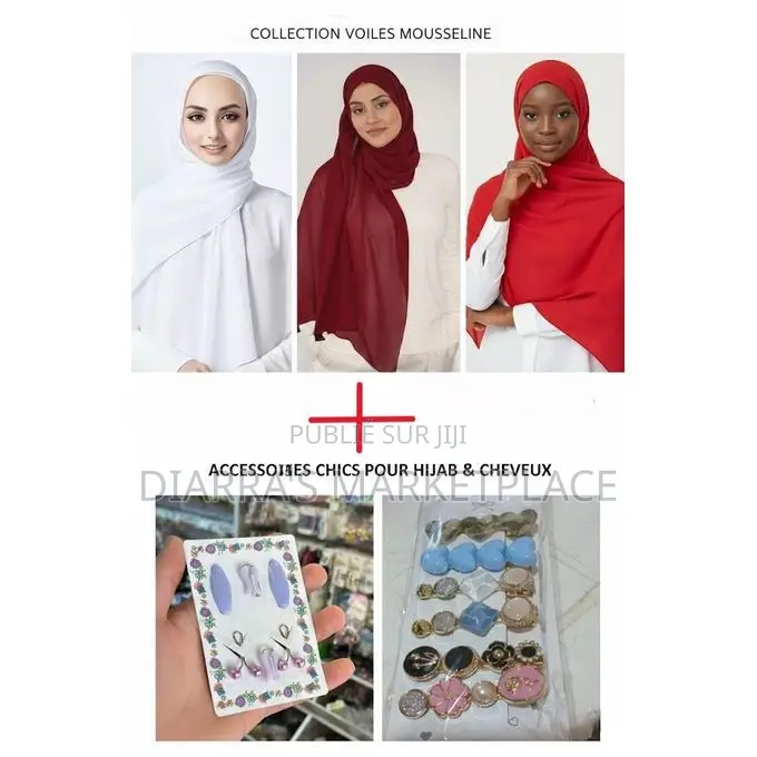 Pack 3 Voiles Mousseline Accessoires Élégants