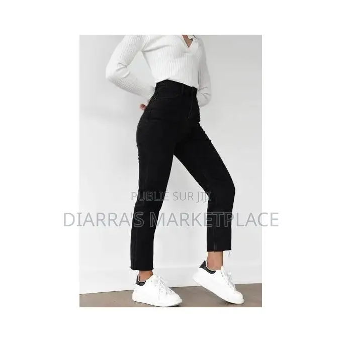 Pantalon Noir À Coupe Décontracté Pour Femme - Taille M