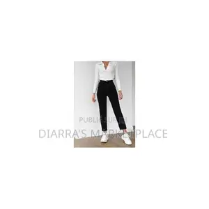 Pantalon Noir À Coupe Décontracté Pour Femme - Taille M