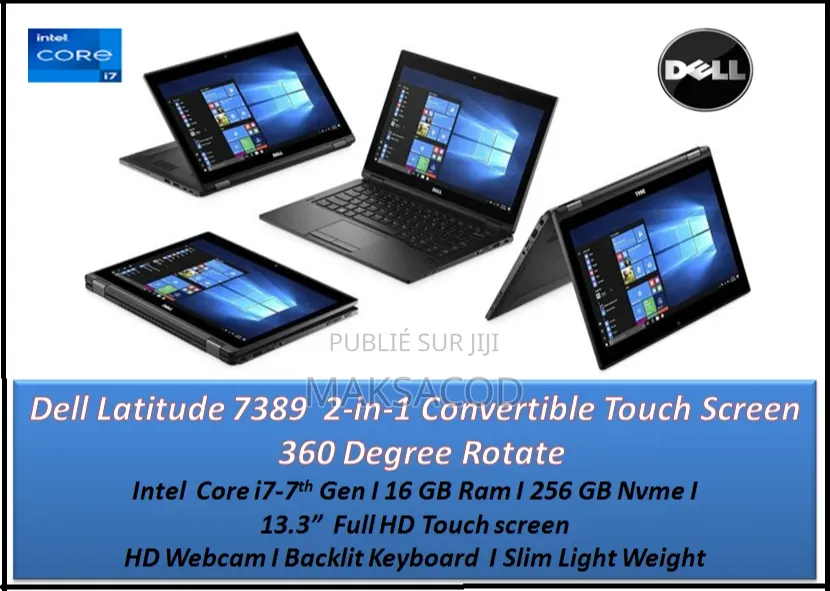 Ordinateur portable Dell Latitude 7389 16GB Intel Core i7 SSD 256GB