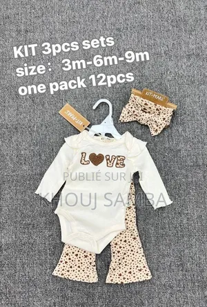 Ensemble 3 PCS Garçon Fille
