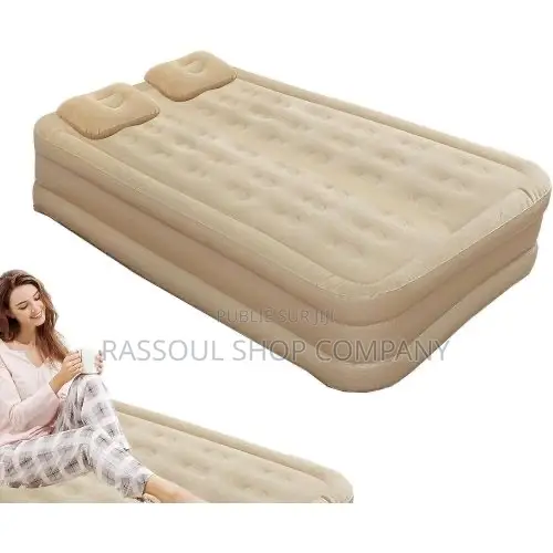 Matelas Gonflable 2 Place Avec Pompe Électrique