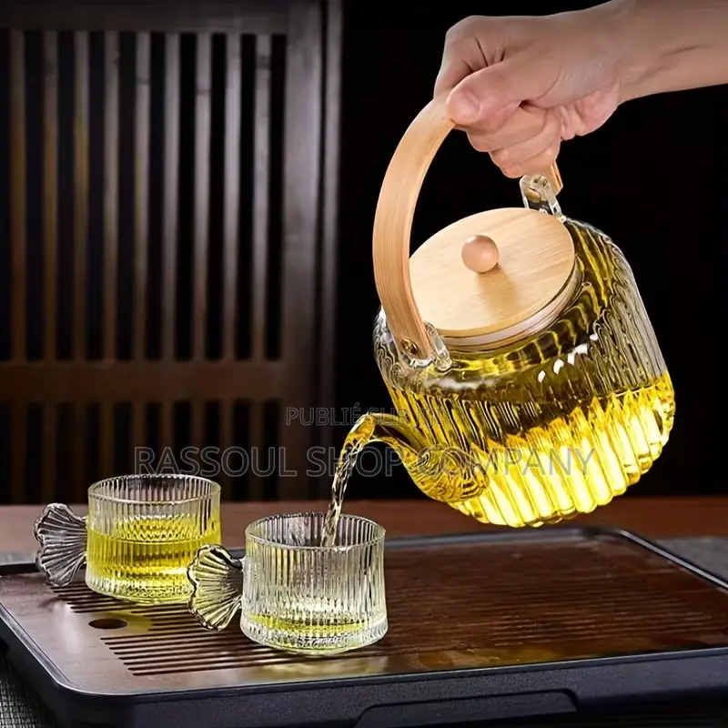 Ensemble Théière 7 Pièces en Verre Prix:5500f