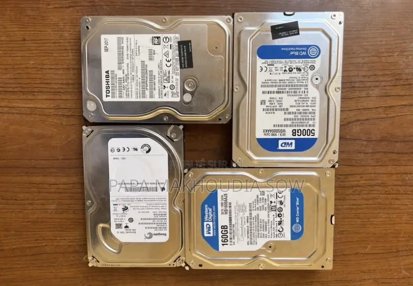 4 Disques Durs Pour Fixe Ou Caméra 3 De 500go 1 De 160go