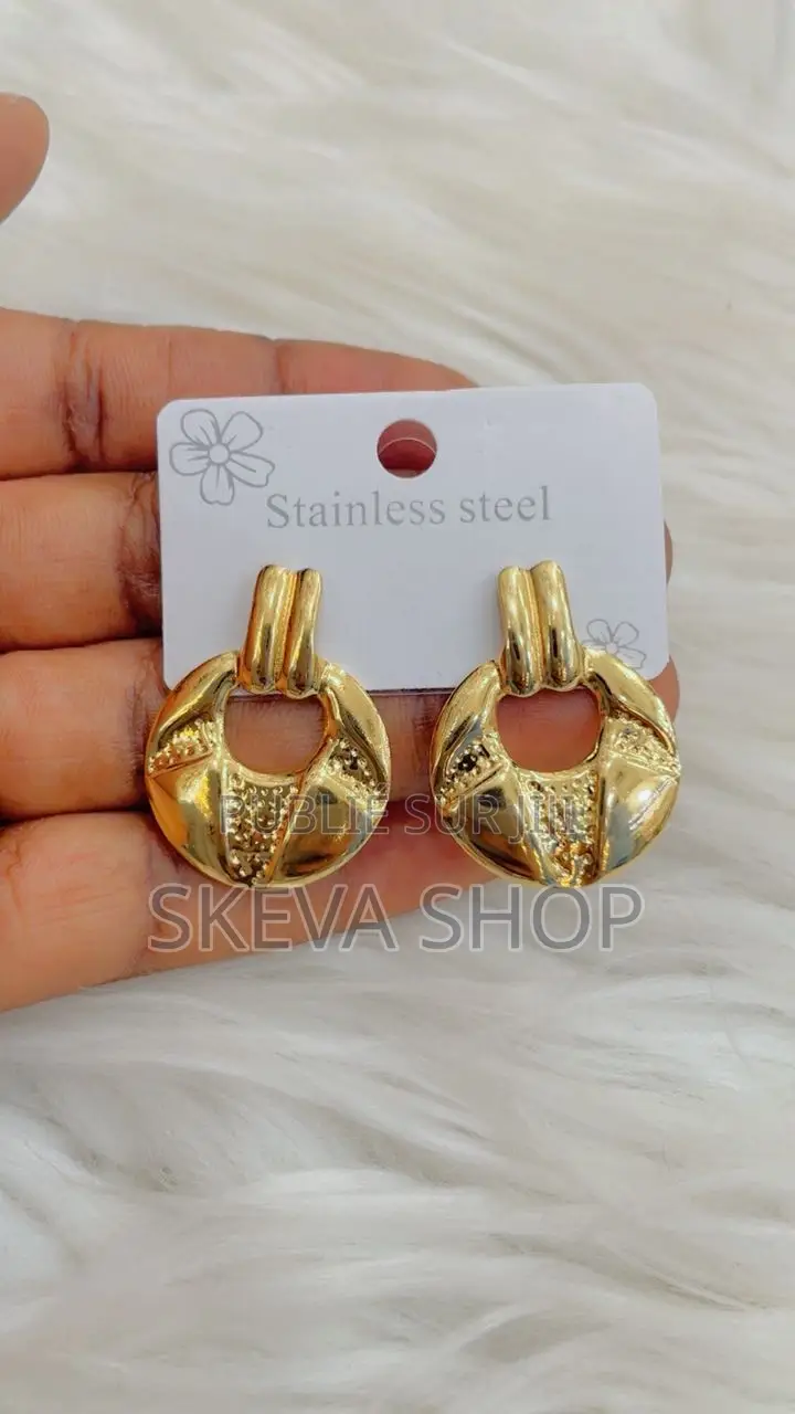 Boucles D’Oreilles Plaqué 100%