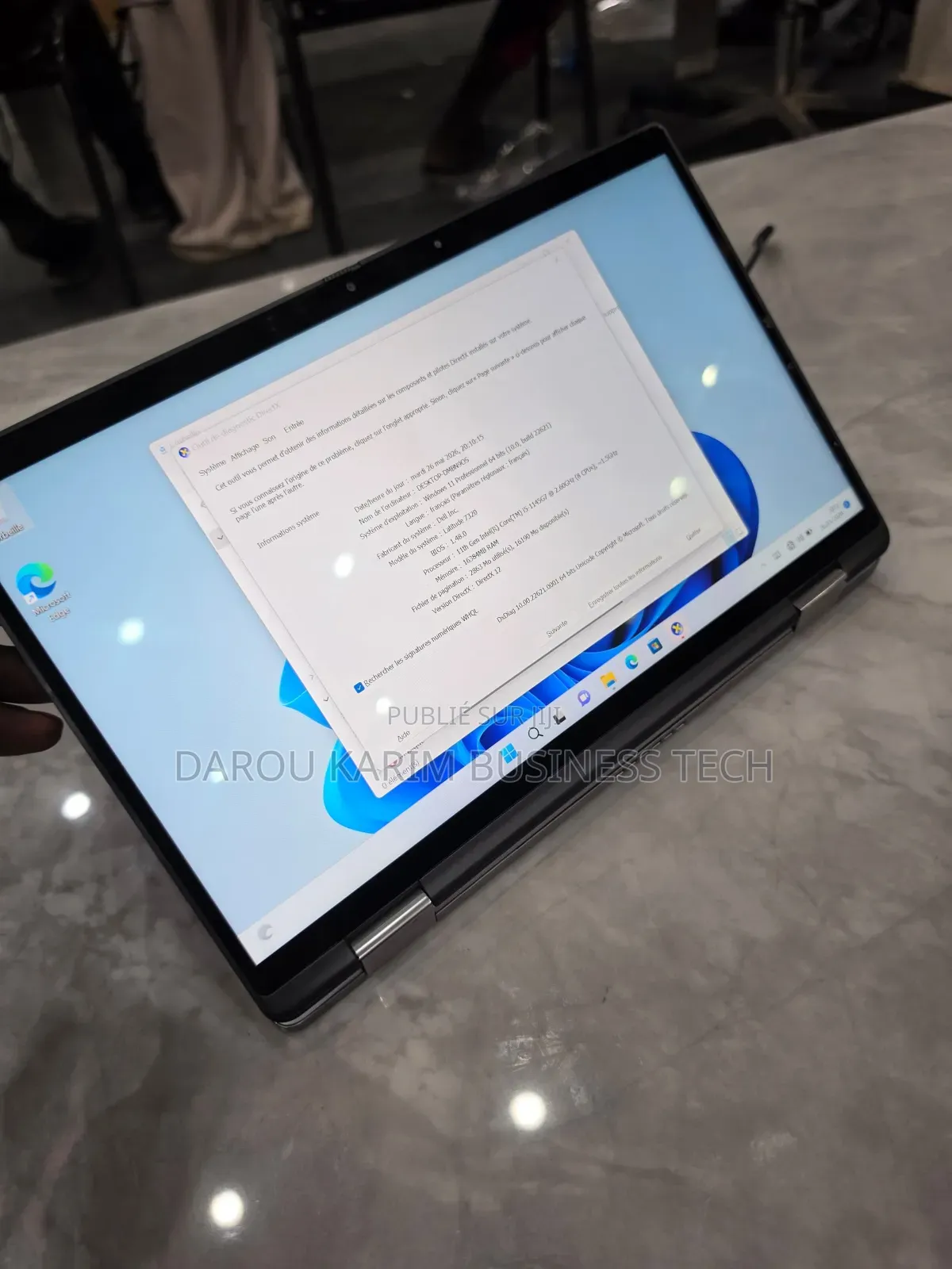 Nouveau Dell Latitude 7320 16GB Intel Core i5 SSD 512GB