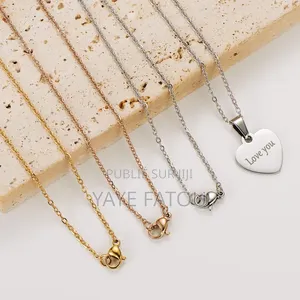 Magnifigne Collier en Forme De Cœur Personnlisable