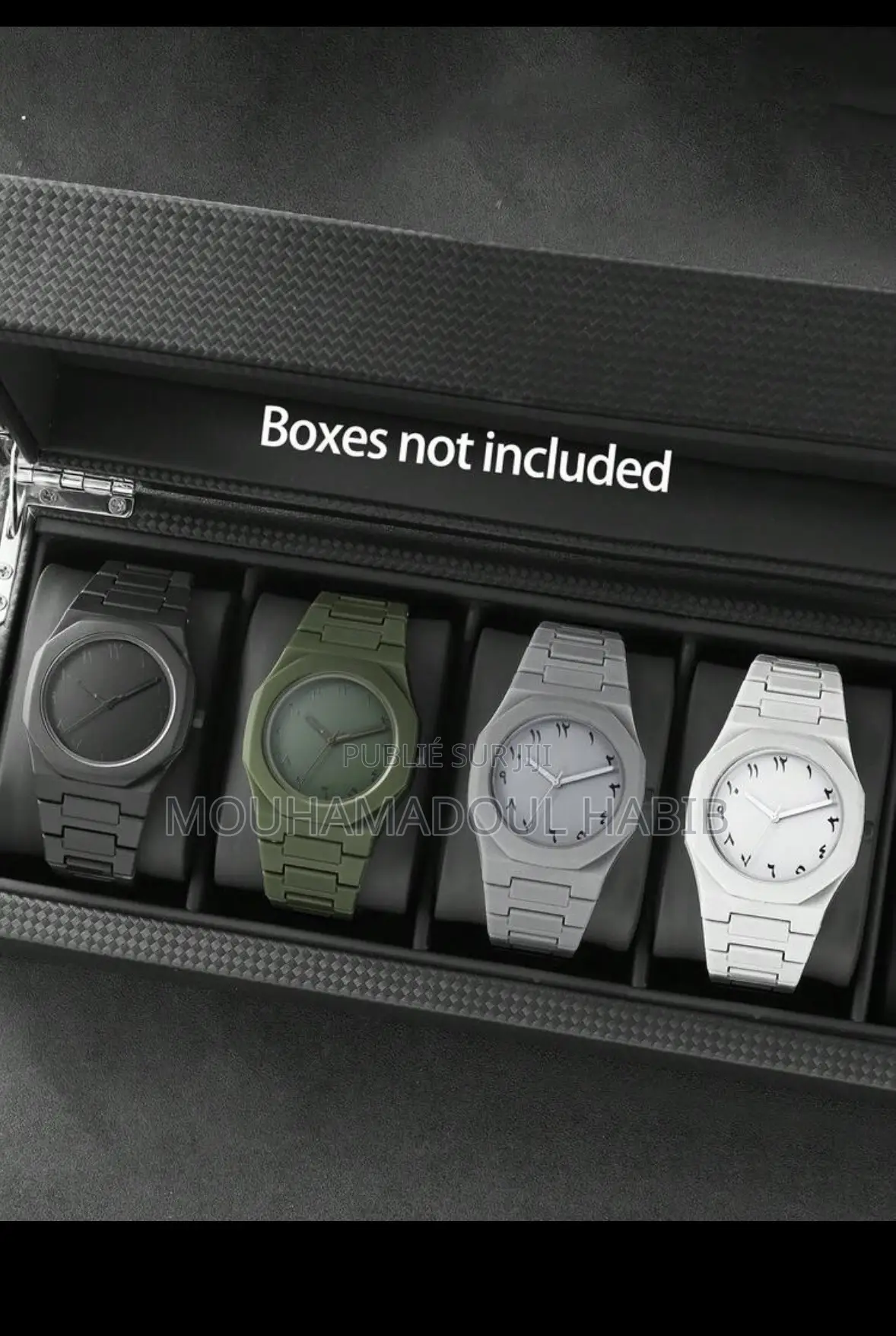 Montre Polycarbonate À Cadran Arabe