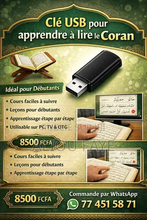 Clé Usb Pour Apprendre À Lire Le Coran Rapidement: Avec Des Vidéos.