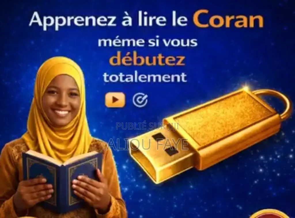 Clé Usb Pour Apprendre À Lire Le Coran Rapidement: Avec Des Vidéos.