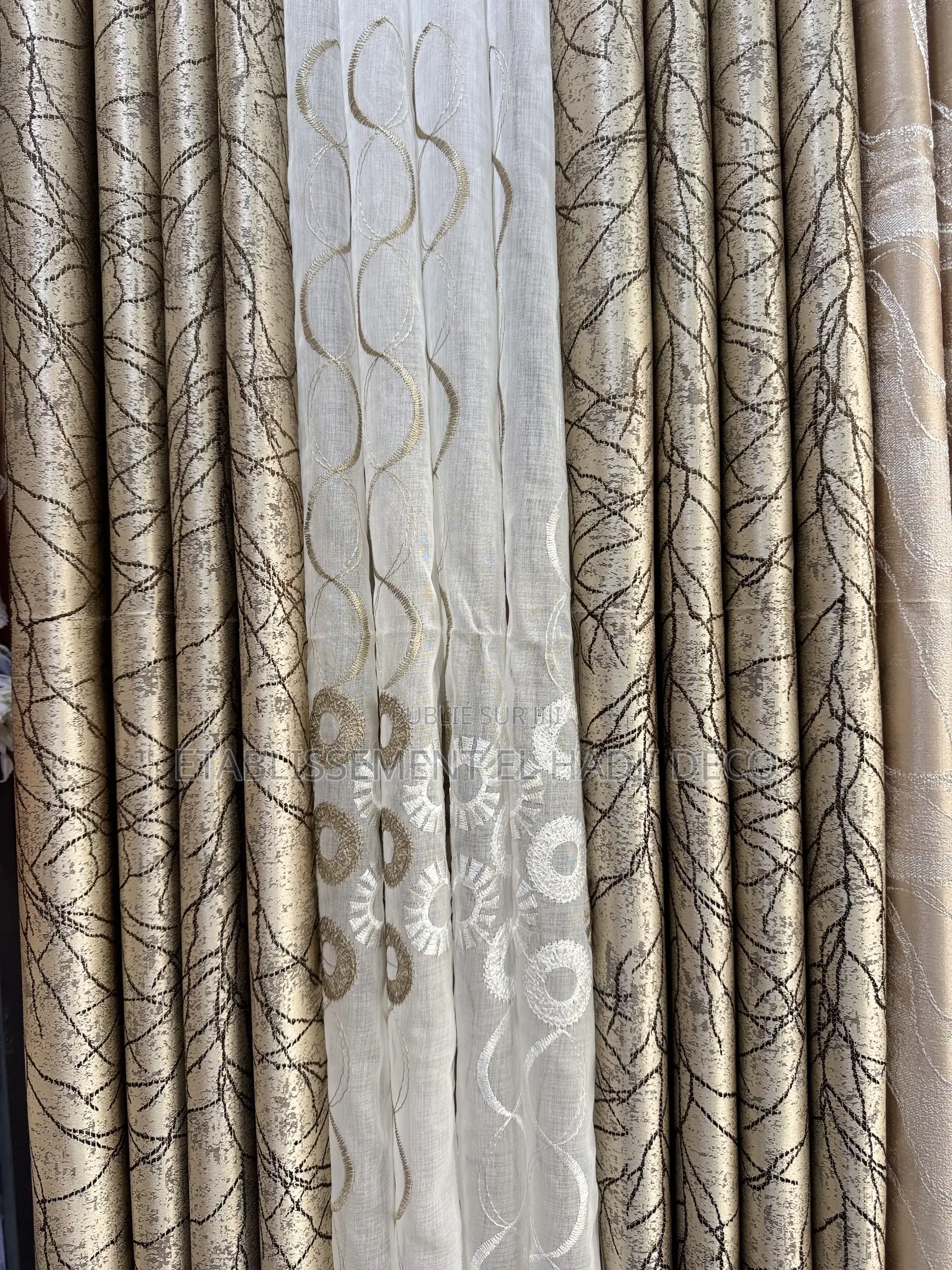 Ensemble Rideaux 3 PCS