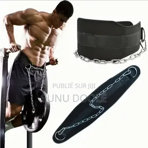 Ceinture De Musculation Lestée Avec Chaîne, Les Dips Et Les Tractions