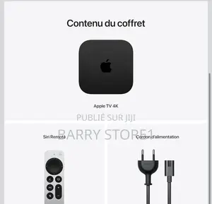 Apple Tv Wifi 64giga Authentique, 3e Génération Authentique Usa