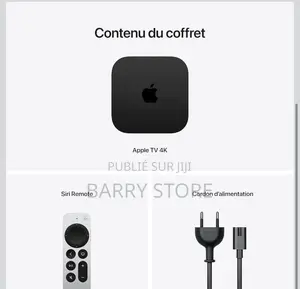 Apple Tv Wifi 64giga Authentique, 3e Génération Authentique Usa