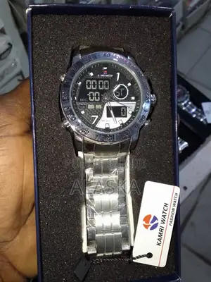  Montre Kamri Watch Homme – Analogique Digitale en Acier Inoxydable