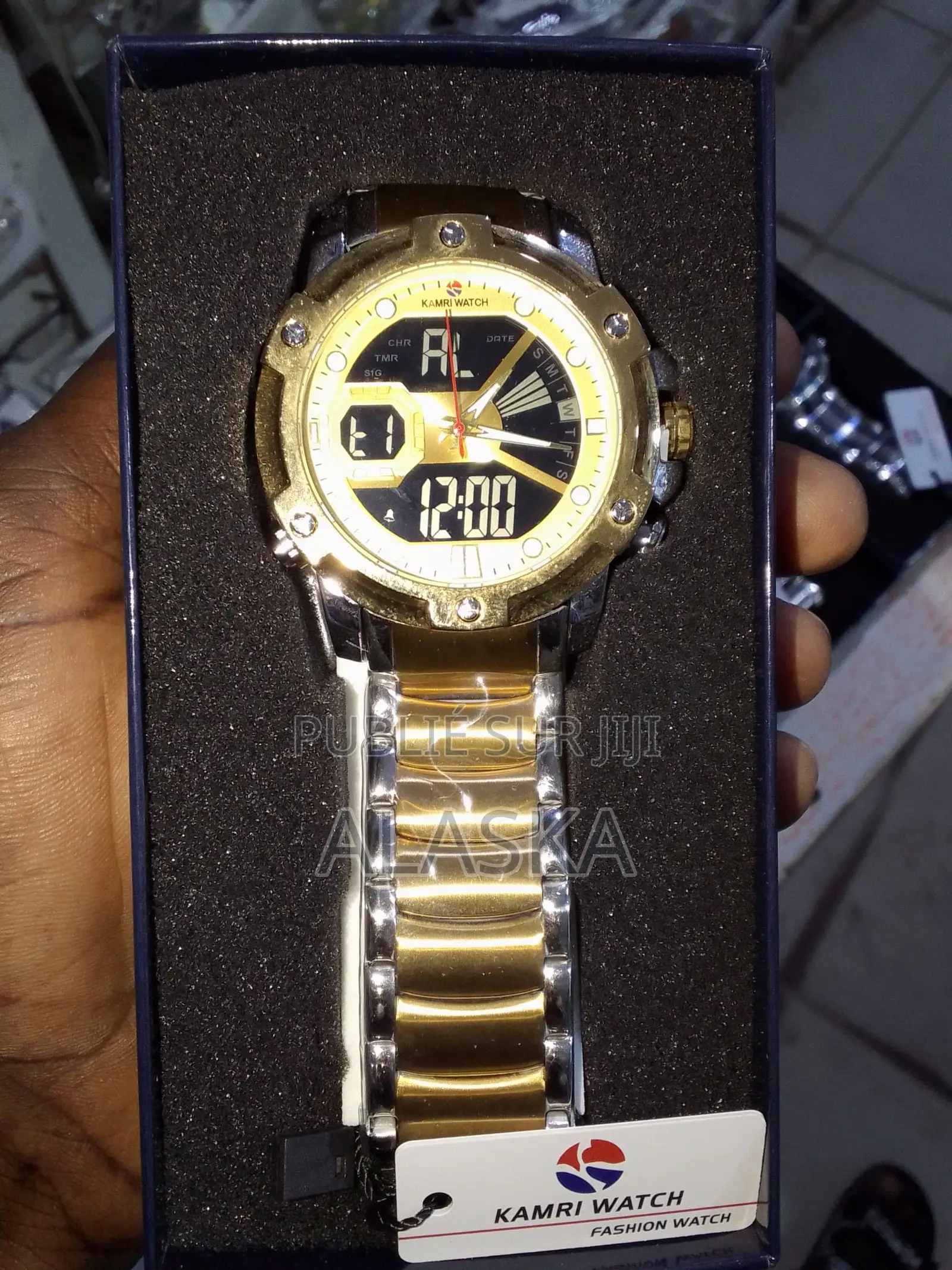  Montre Kamri Watch Homme – Analogique Digitale en Acier Inoxydable