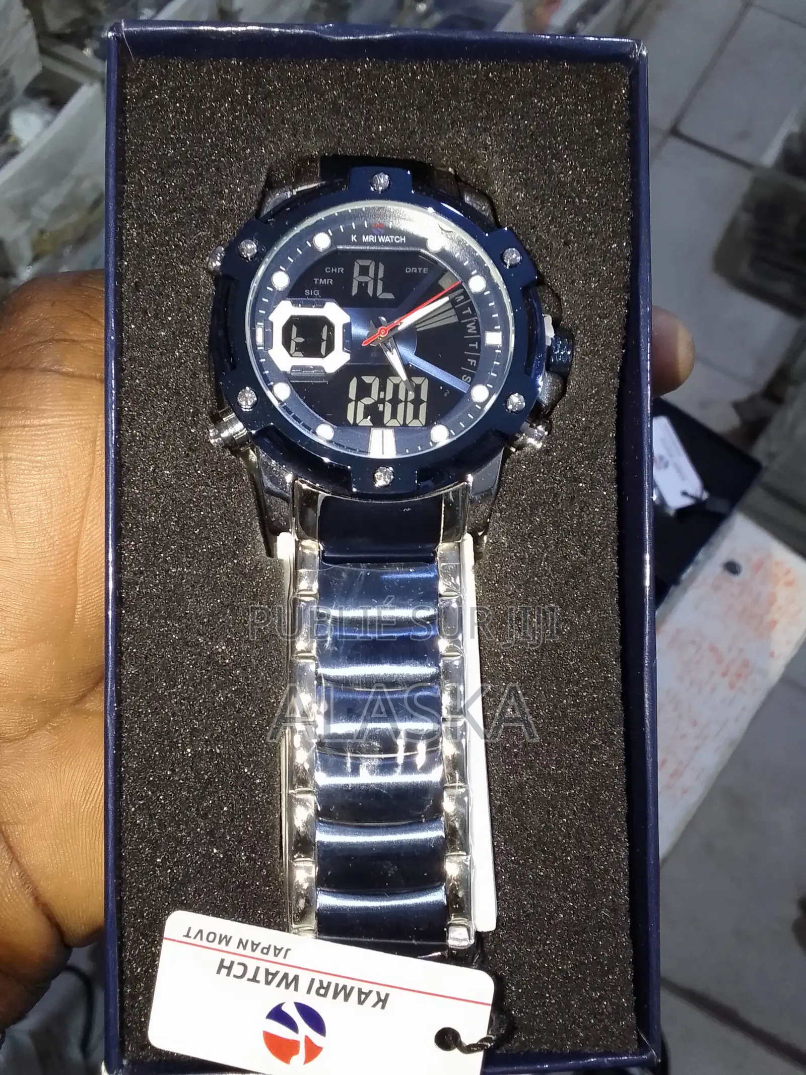  Montre Kamri Watch Homme – Analogique Digitale en Acier Inoxydable
