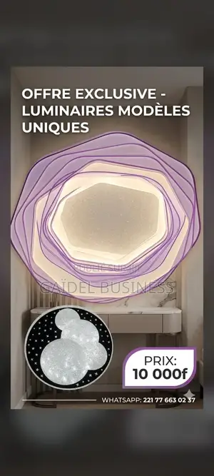 Luminaire Plafonnier Led Design Lune Et Étoiles**