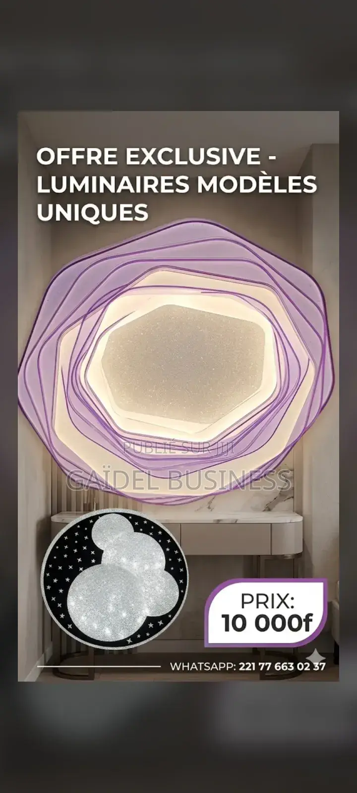 Luminaire Plafonnier Led Design Lune Et Étoiles**