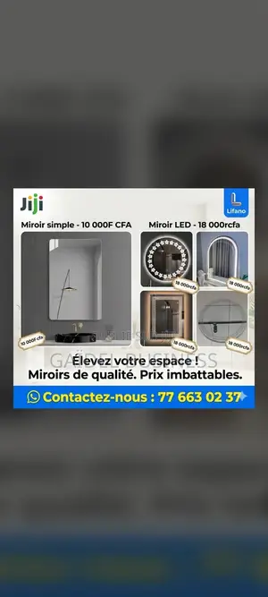 Miroir Led Moderne (Style Futuriste