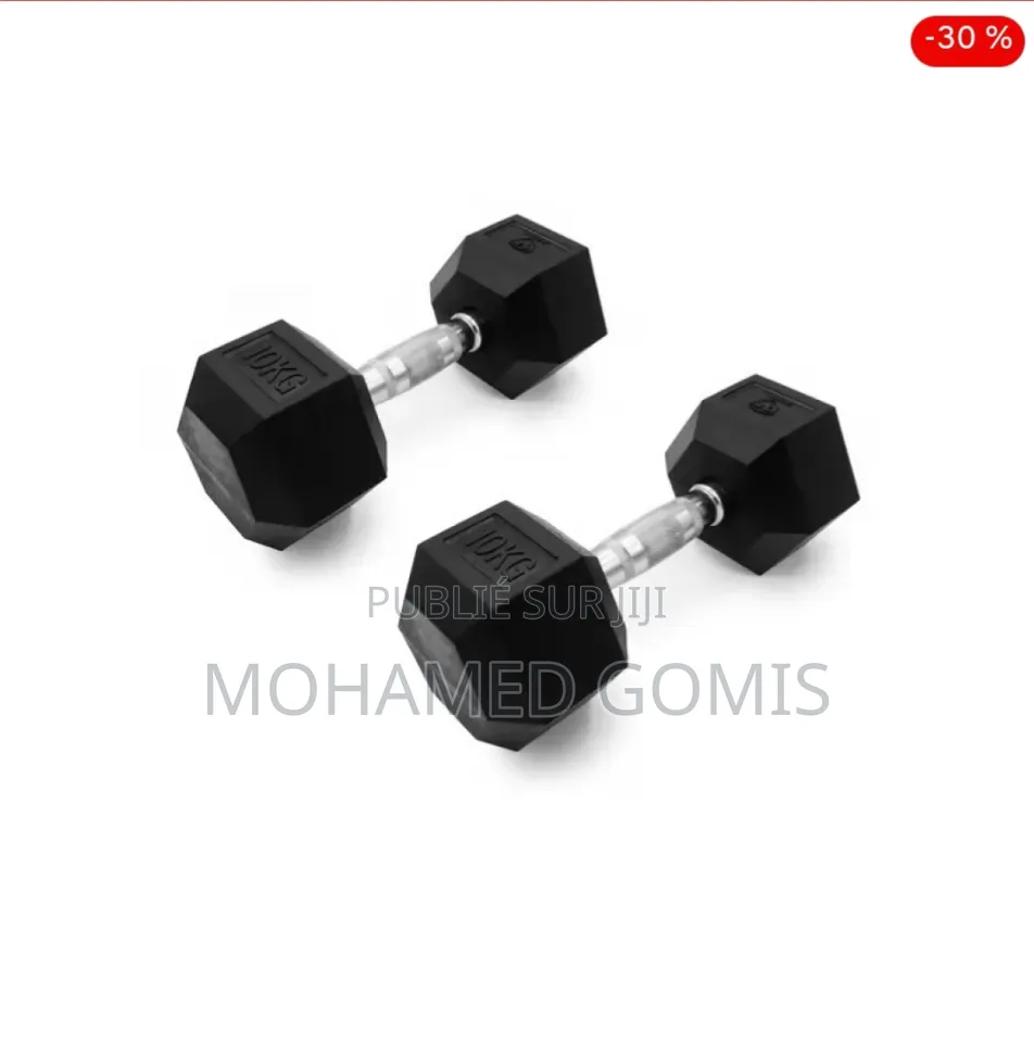 Haltères Hexagonaux Leffort 10 Kg