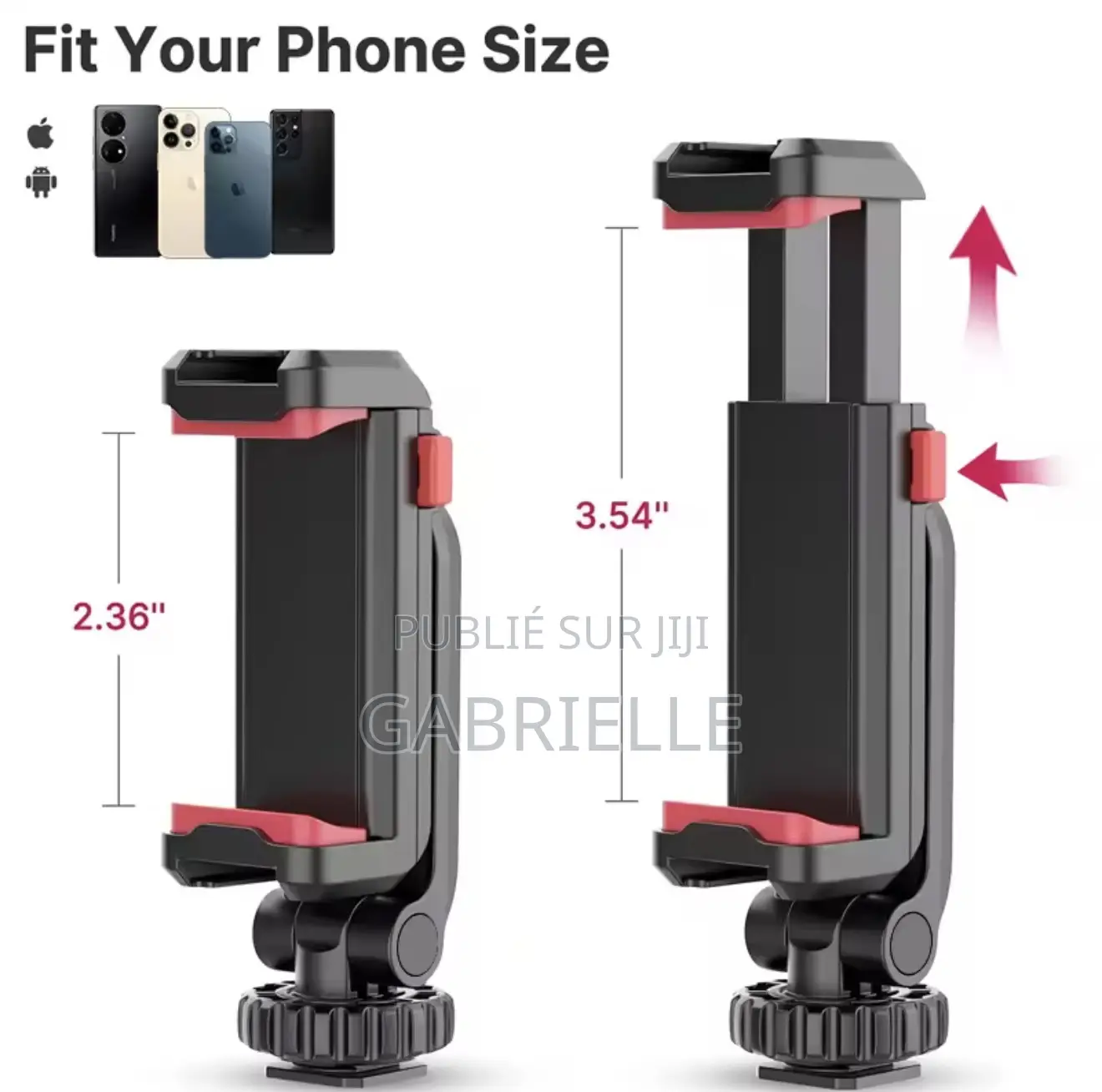 Ulanzi St-06s Universal 360° Mobile Phone Clip Holder Tripod Mount