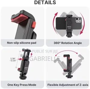 Ulanzi St-06s Universal 360° Mobile Phone Clip Holder Tripod Mount