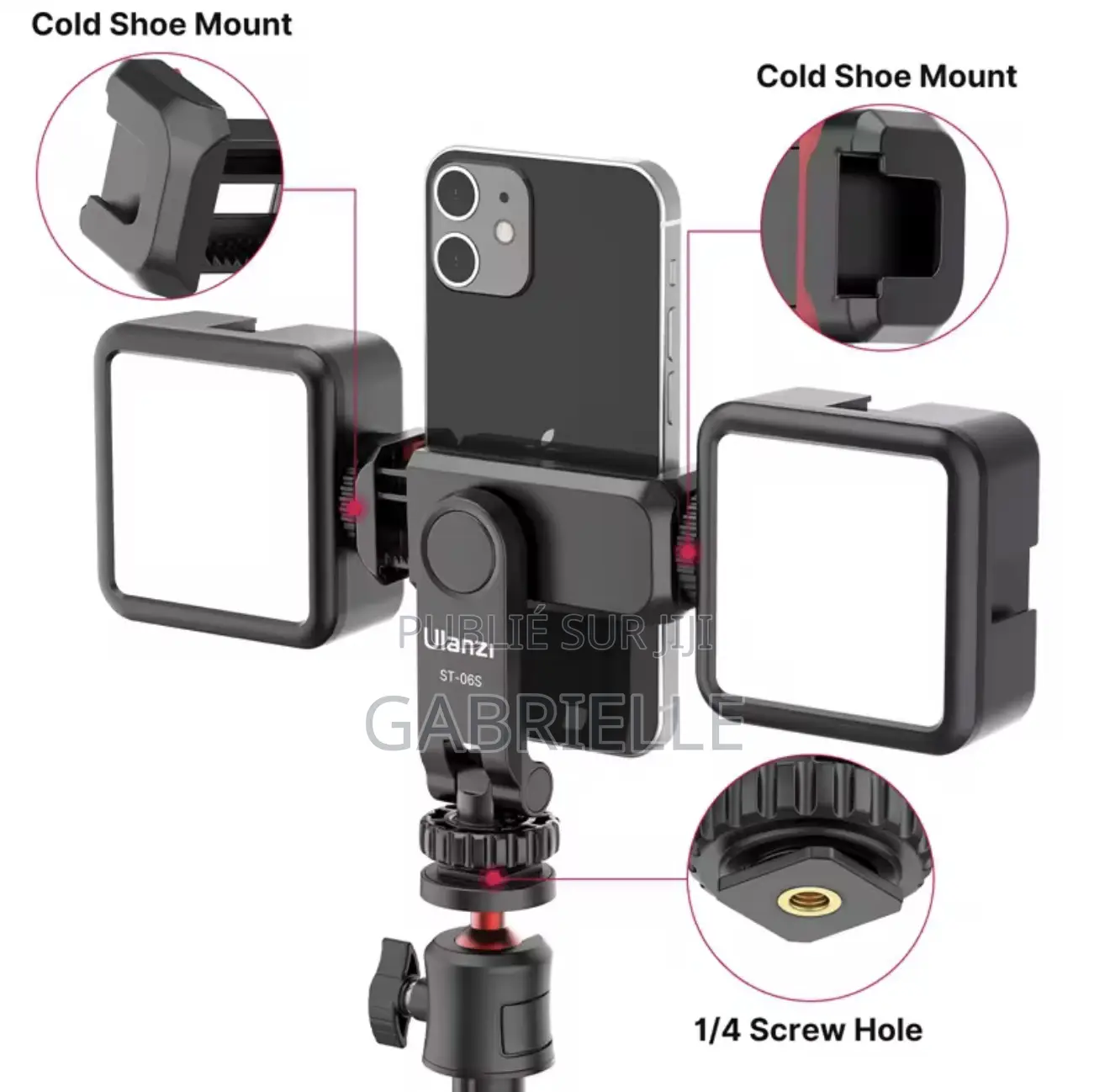 Ulanzi St-06s Universal 360° Mobile Phone Clip Holder Tripod Mount