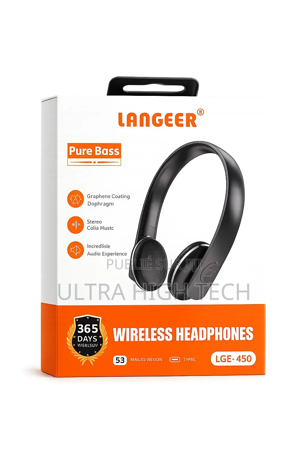 Casque Bluetooth A50 Bt Compatible Avec Tous Appareils Bass