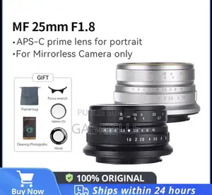 7artisans 25mm F1.8 Aps-C Manualprime Lens for Sony/Fuji/Olympus/Pana