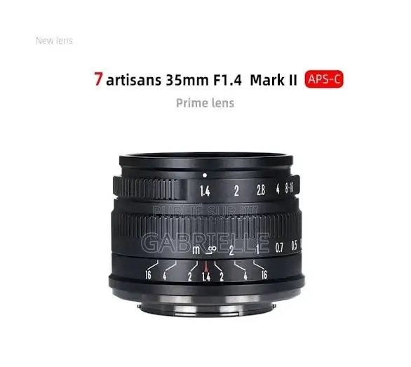 7artisans 35mm F1.4 Aps-C Manual Prime Lens for Sony/Fuji/Nikon/Canon