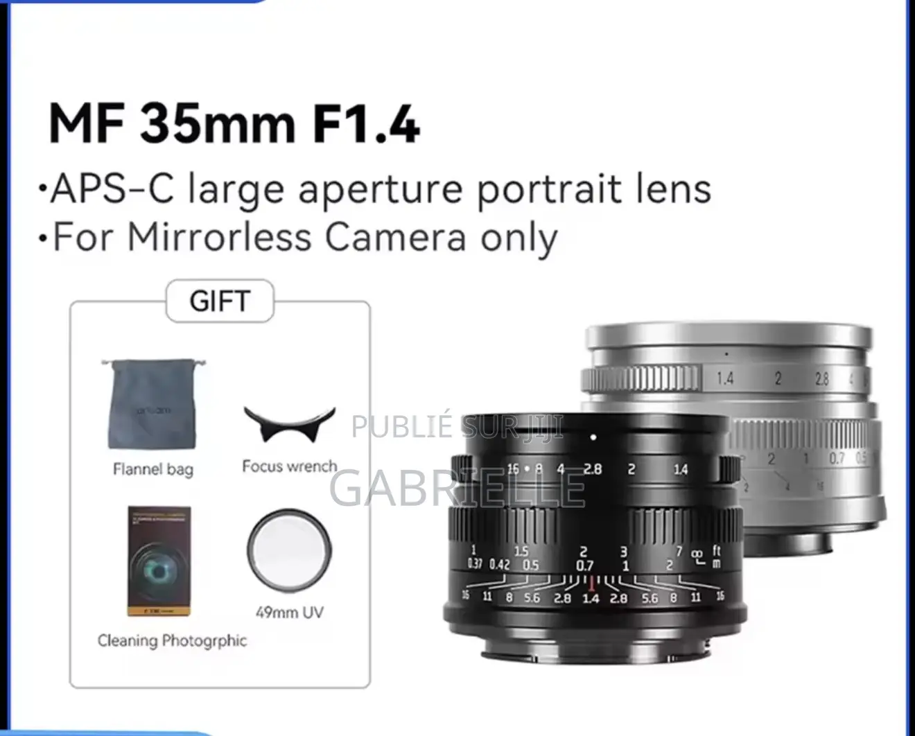 7artisans 35mm F1.4 Aps-C Manual Prime Lens for Sony/Fuji/Nikon/Canon