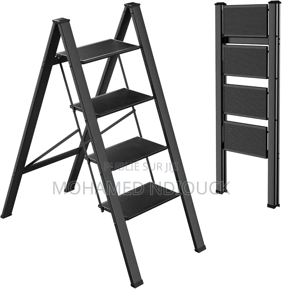 Escabeau À 4 Marches, Escabeau Multifonction Pliable