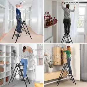 Escabeau À 4 Marches, Escabeau Multifonction Pliable