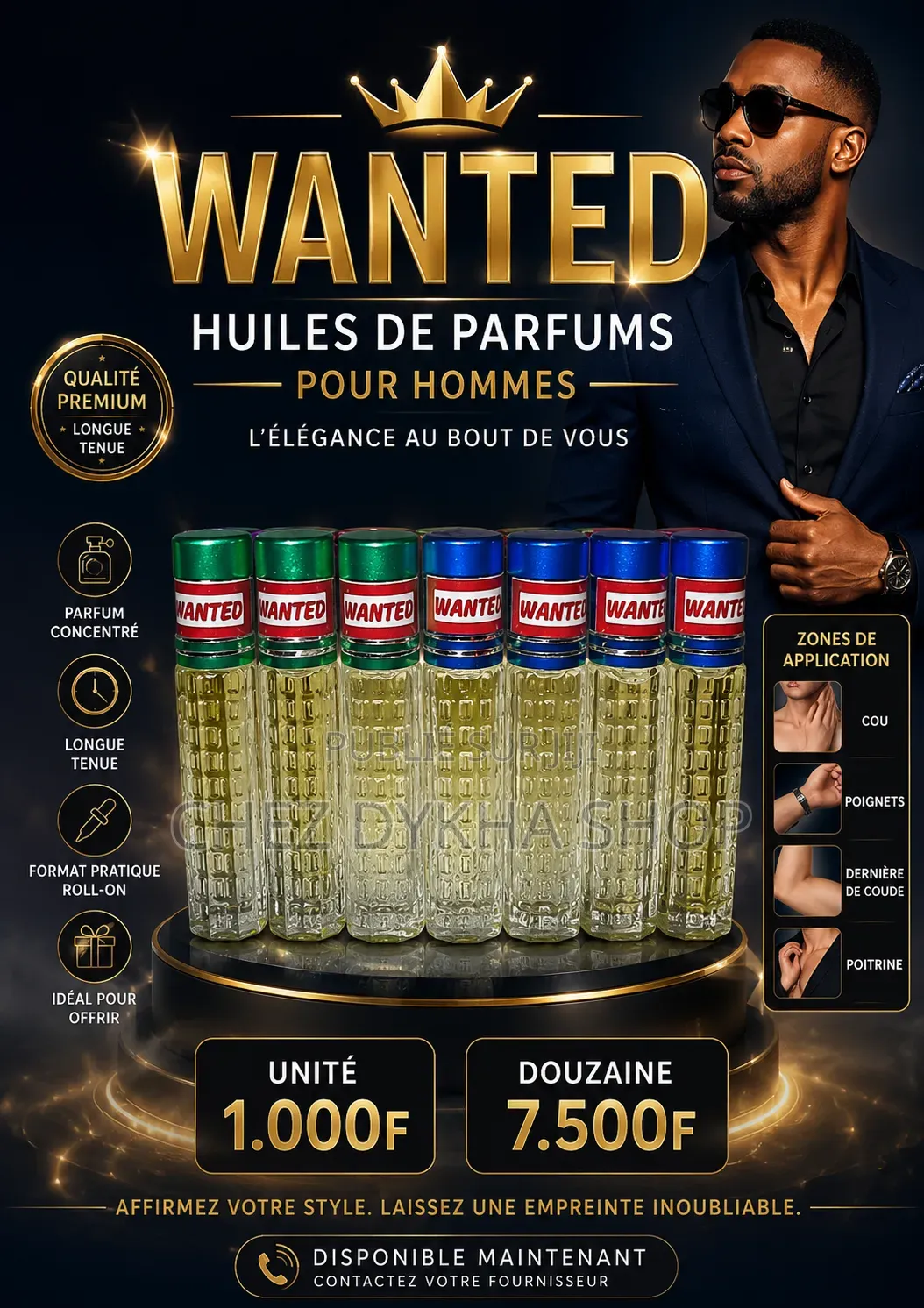 Wanted/Huiles/Hommes